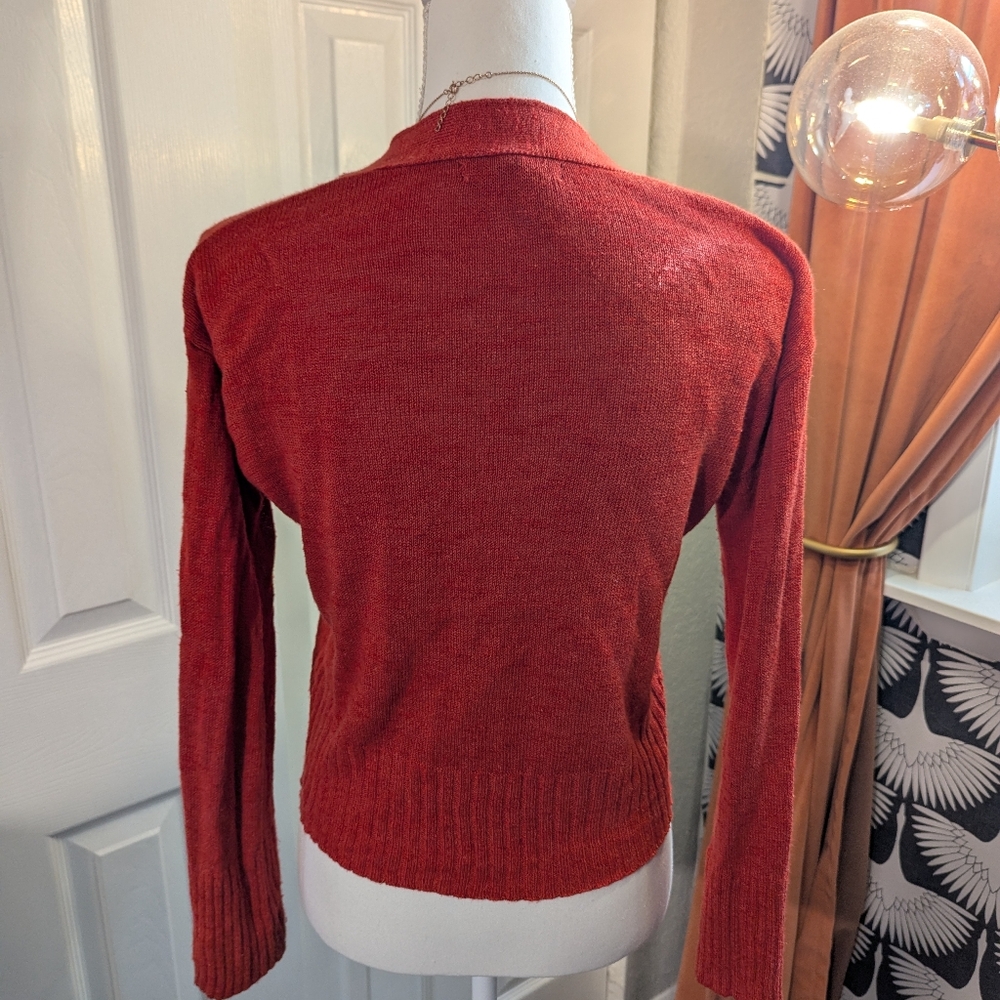 Banana Republic orange crop cardigan - Picture 2 of 6